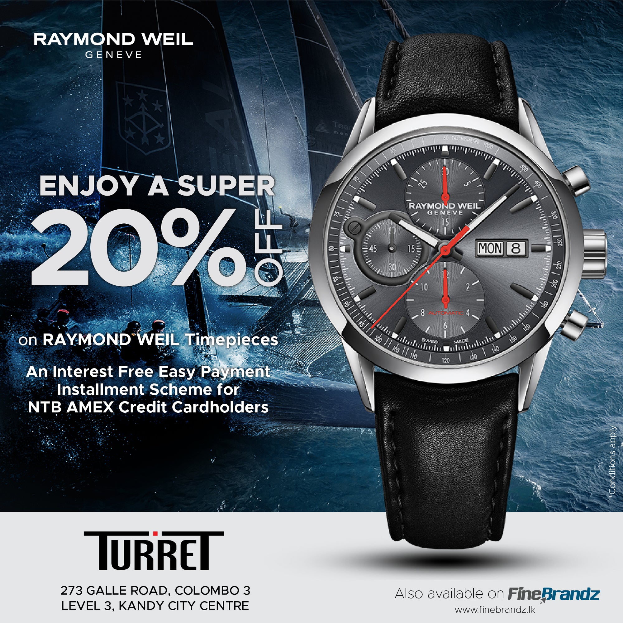 Raymond weil <br> discounted timepieces