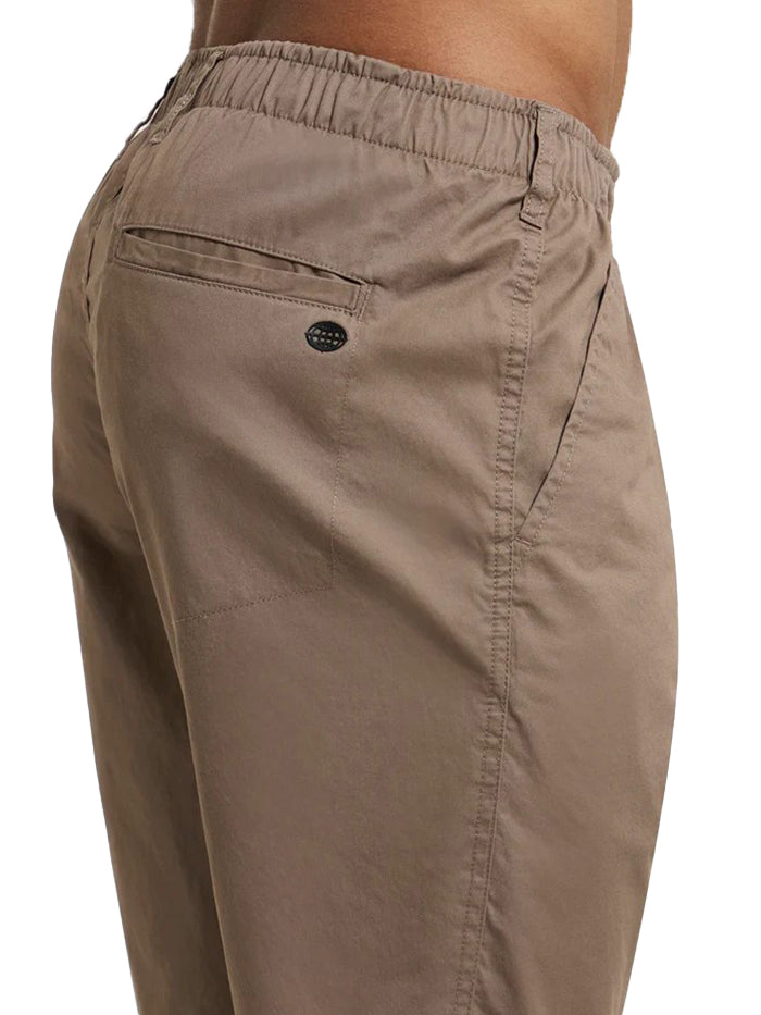 Men&#39;s Super Combed Mercerised Cotton Woven Straight Fit Dark Khaki Short