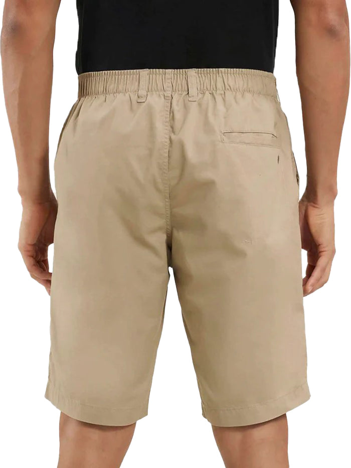 Men&#39;s Super Combed Mercerised Cotton Woven Straight Fit Khaki Short