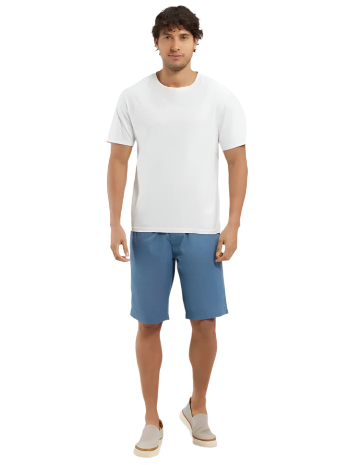 Men&#39;s Super Combed Mercerised Cotton Woven Straight Fit Stellar Shorts with Side Pockets