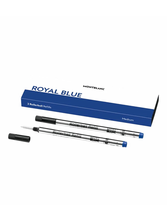 2 ROLLERBALL REFILLS MEDIUM, ROYAL BLUE