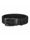 BLACK 35 MM REVERSIBLE LEATHER BELT