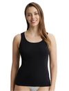 Ladies Super Combed Cotton Rib Fabric Inner Black Tank Top