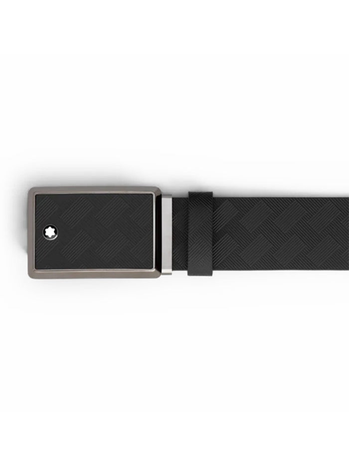 BLACK 35 MM LEATHER BELT