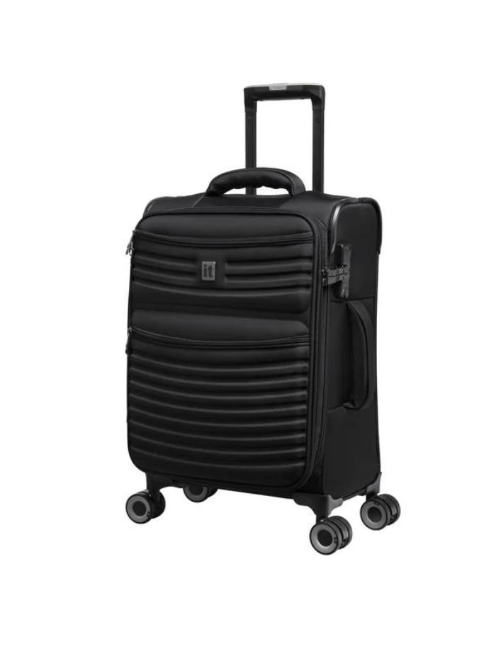 Precursor Black Expandable 8-Wheel Suitcase with TSA Lock it luggage