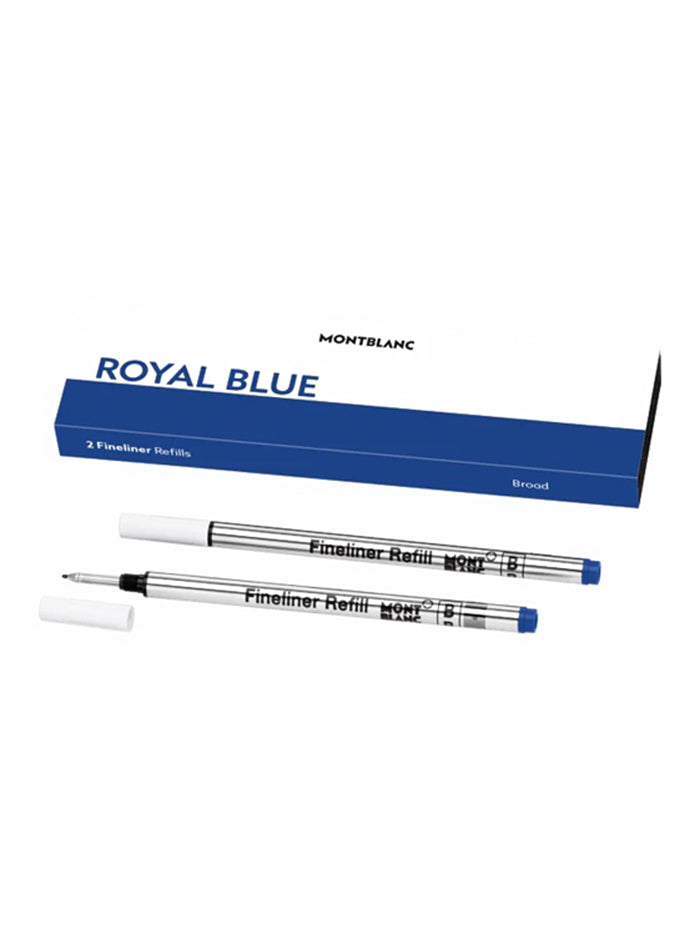 2 FINELINER REFILLS BROAD ROYAL BLUE