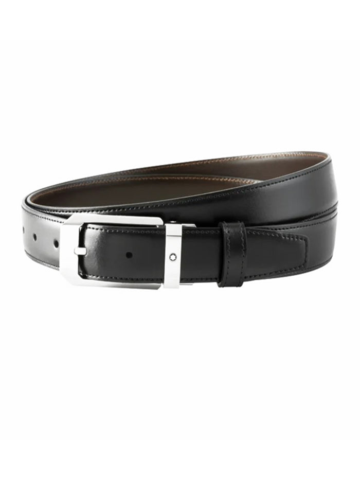 HORSESHOE BLACK / BROWN 30 MM REVERSIBLE LEATHER BELT