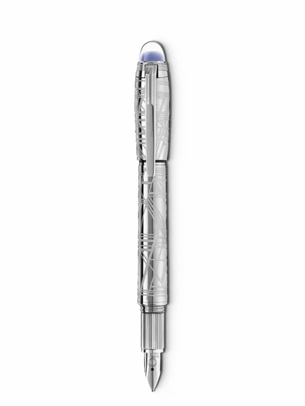 STARWALKER SPACE BLUE METAL FOUNTAIN PEN - FineBrandz