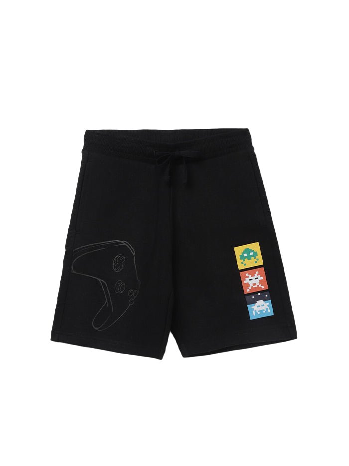 BOY'S SOLID REGULAR FIT SHORTS
