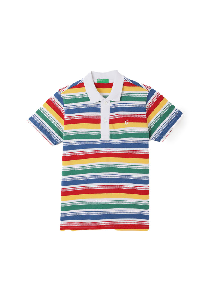 BOY'S REGULAR FIT POLO COLLAR STRIPED TSHIRTS