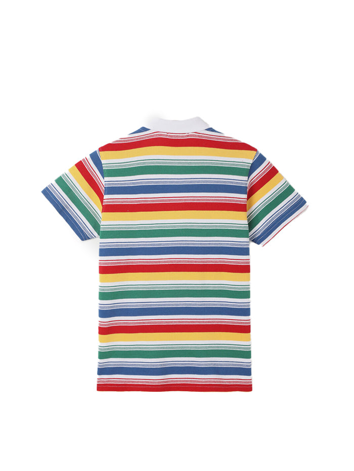 BOY'S REGULAR FIT POLO COLLAR STRIPED TSHIRTS