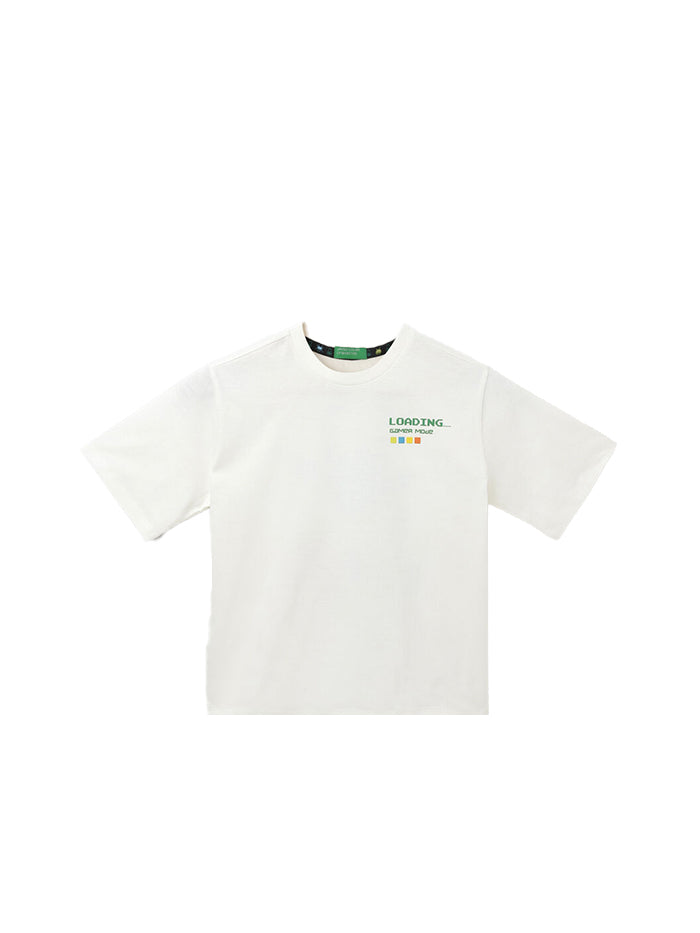 BOXY FIT CREW NECK PRINTED BOY'S T-SHIRT