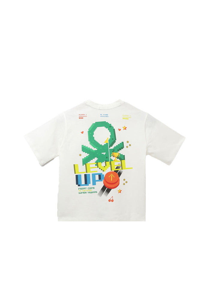 BOXY FIT CREW NECK PRINTED BOY'S T-SHIRT