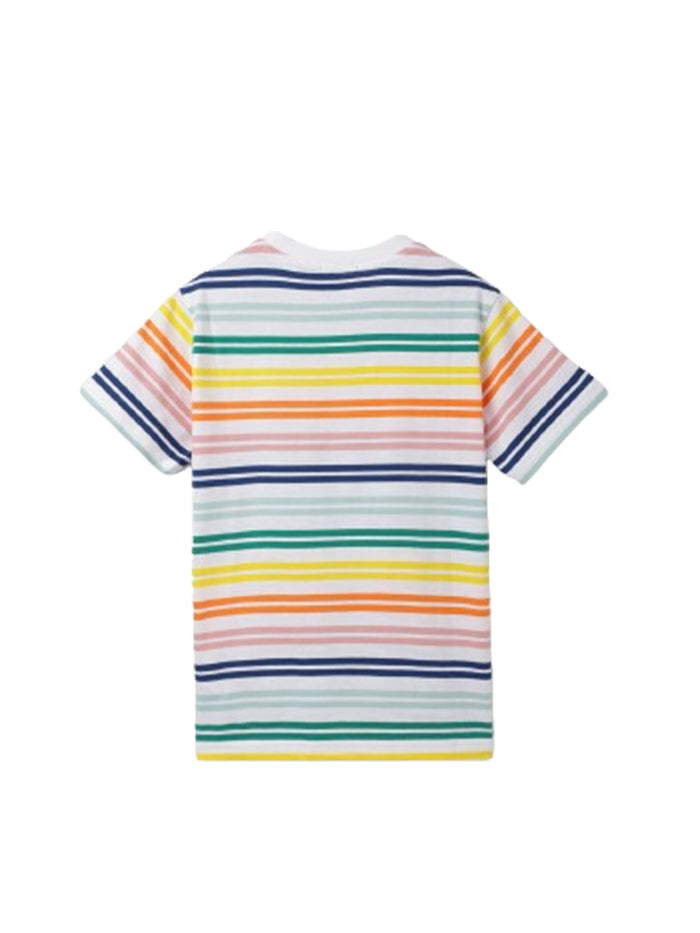 REGULAR FIT ROUND NECK STRIPED PATTERN T-SHIRT