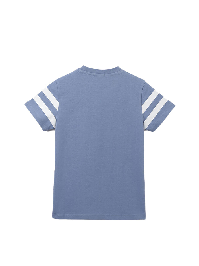 REGULAR FIT CREW NECK EMBOSSED BOY'S T-SHIRT