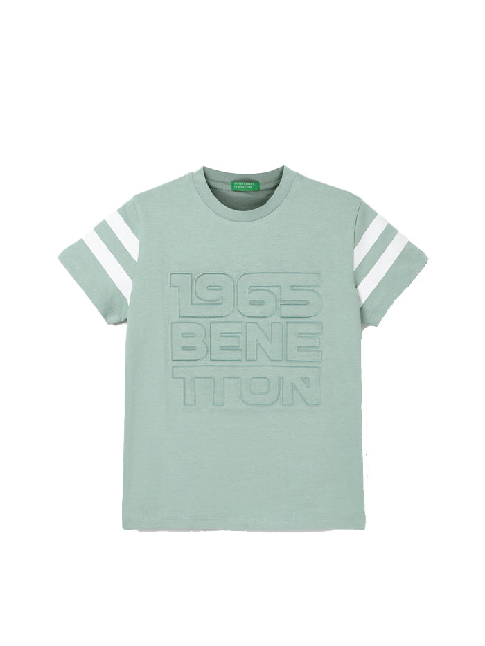REGULAR FIT CREW NECK EMBOSSED BOY'S T-SHIRT