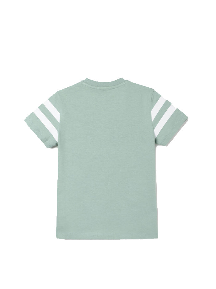 REGULAR FIT CREW NECK EMBOSSED BOY'S T-SHIRT
