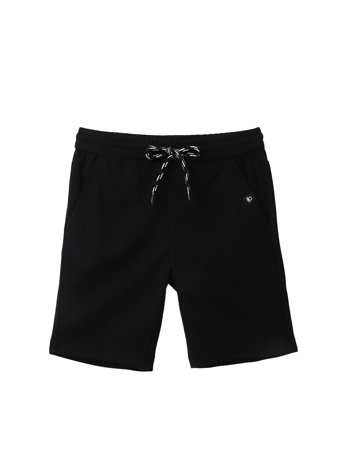 SOLID REGULAR FIT SHORTS