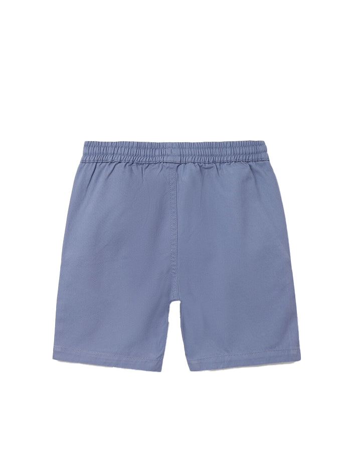 BOY'S SOLID REGULAR FIT SHORTS WITH DRAWSTRING CLOSURE