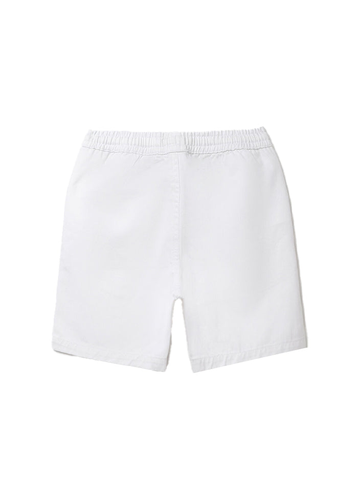 BOY'S SOLID REGULAR FIT SHORTS WITH DRAWSTRING CLOSURE