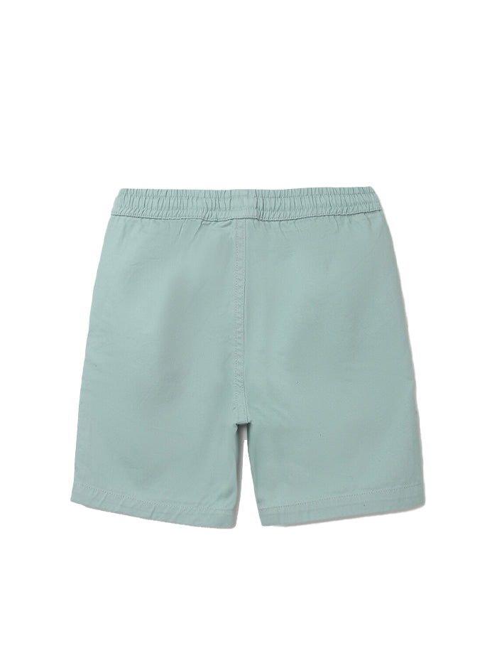 BOY'S SOLID REGULAR FIT SHORTS WITH DRAWSTRING CLOSURE