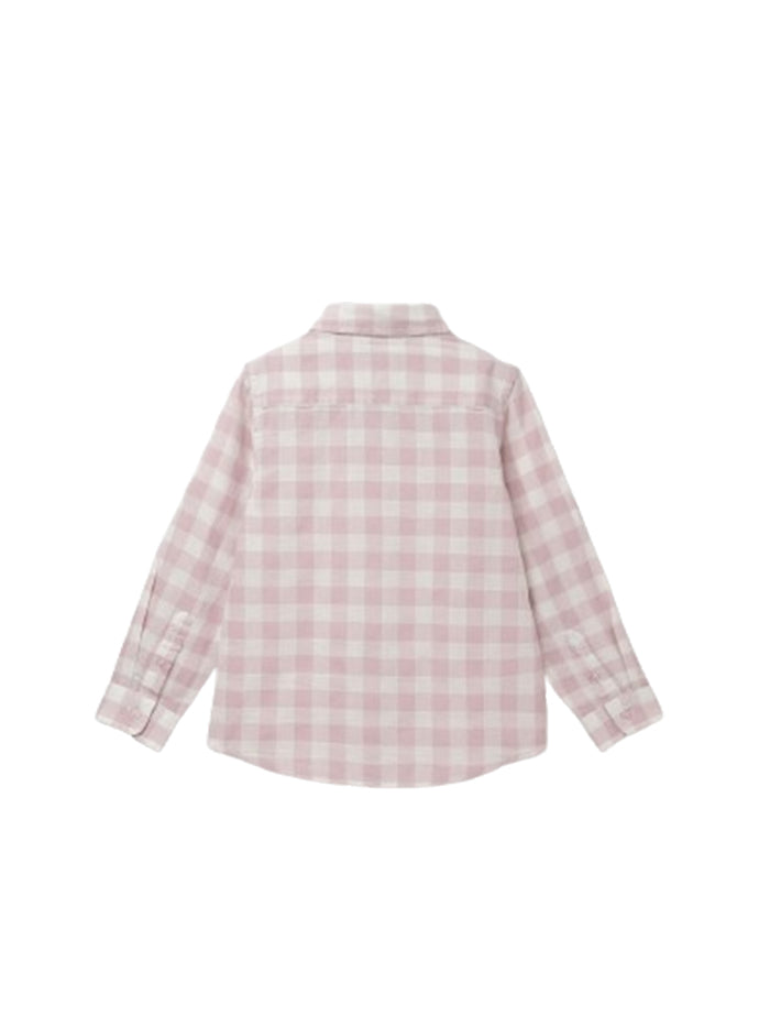 BOY'S REGULAR FIT SPREAD COLLAR CHECKED SHIRT
