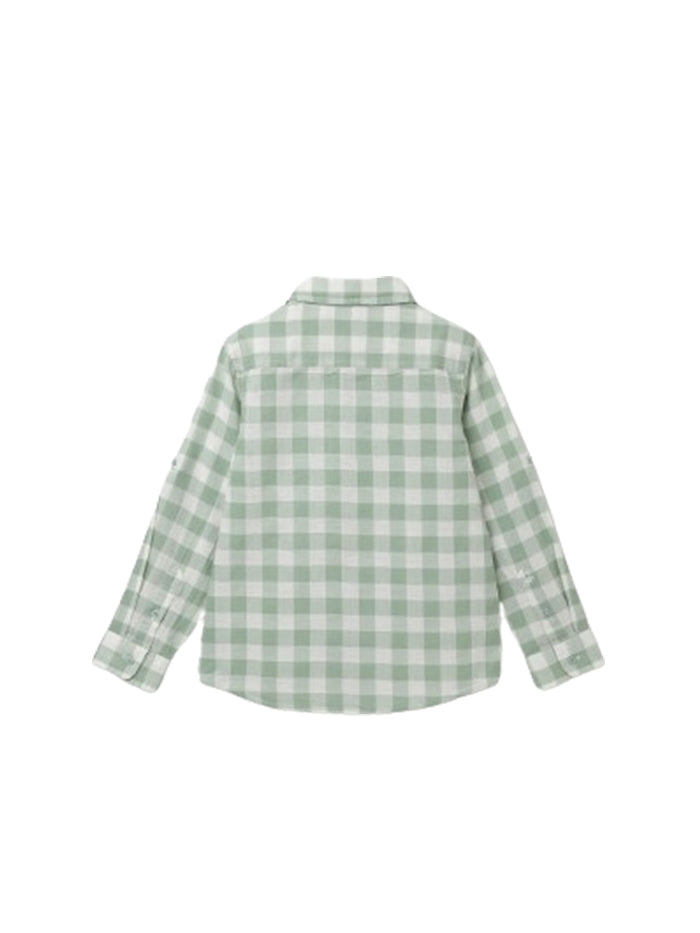 BOY'S REGULAR FIT SPREAD COLLAR CHECKED SHIRT