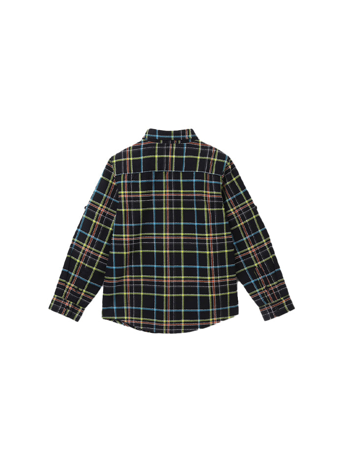 BOY'S REGULAR FIT SPREAD COLLAR CHECKED SHIRT