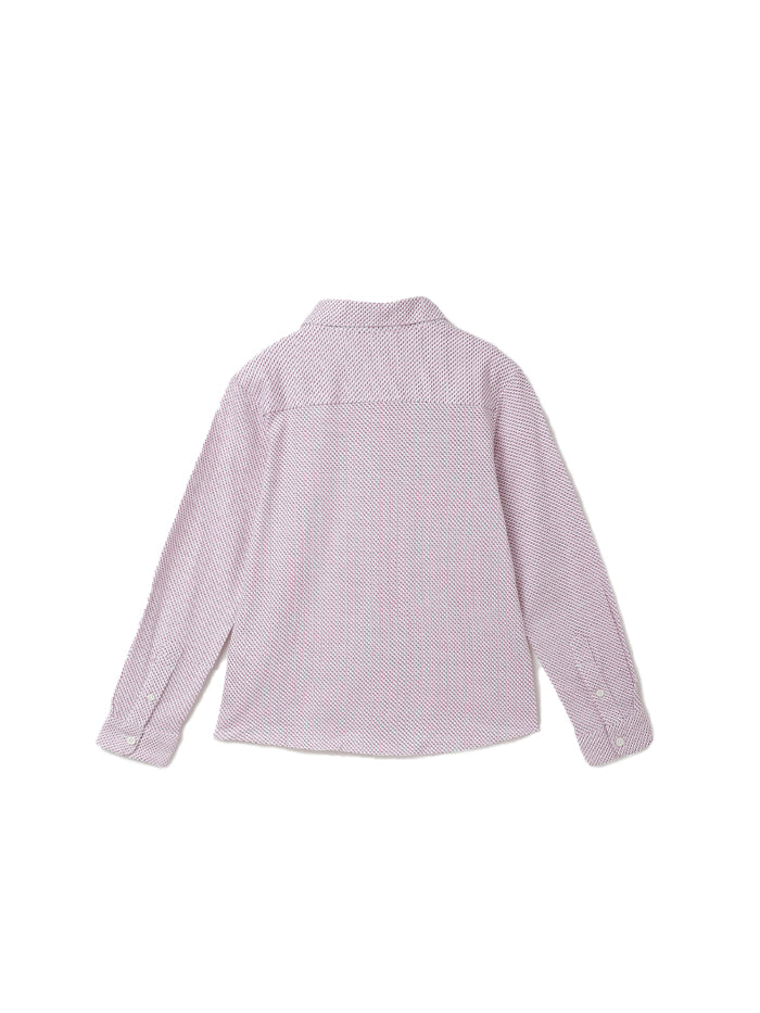 REGULAR FIT SPREAD COLLAR PRINTED PATTERN SHIRT