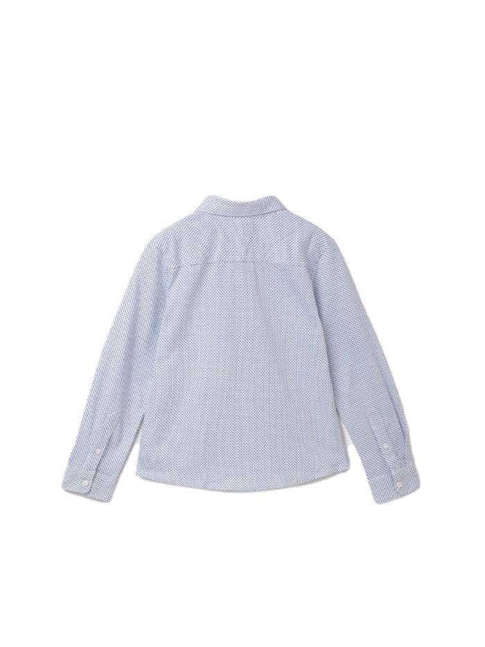 REGULAR FIT SPREAD COLLAR PRINTED PATTERN SHIRT