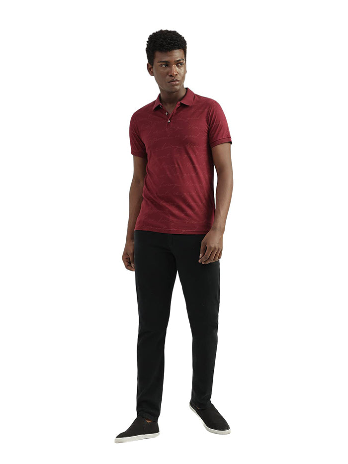 Cotton Printed Polo Collar Mens T-Shirts