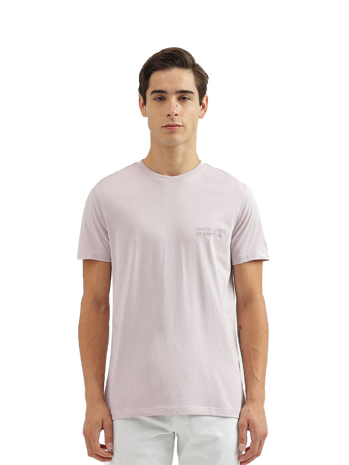 SOLID CREW NECK REGULAR-FIT T-SHIRT