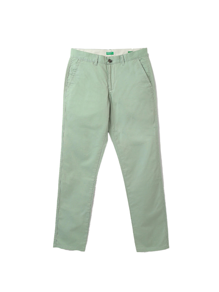 MEN SOLID SLIM FIT TROUSERS