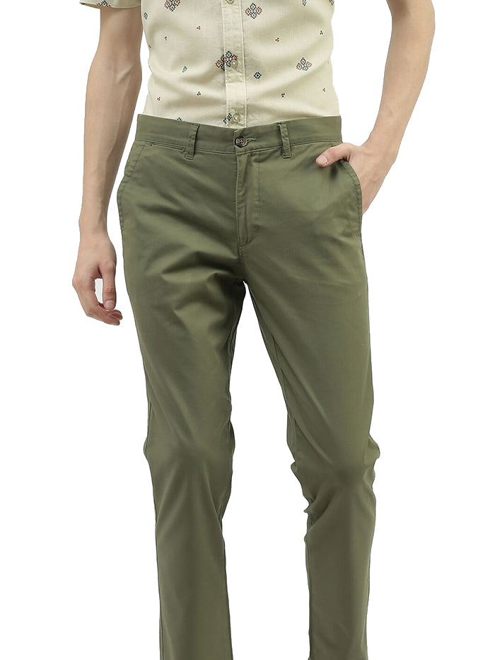 Buy UNITED COLORS OF BENETTON Solid Polyester Cotton Slim Fit Mens Trousers  | Shoppers Stop
