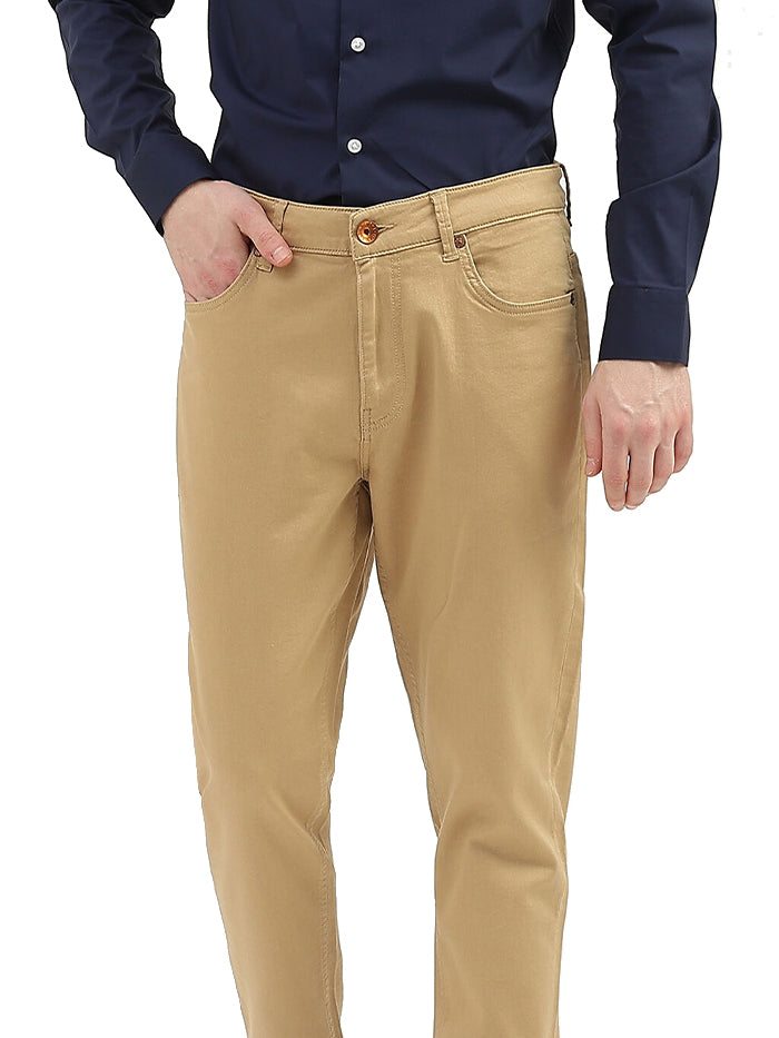 MEN SOLID JOGGERS FIT TROUSERS