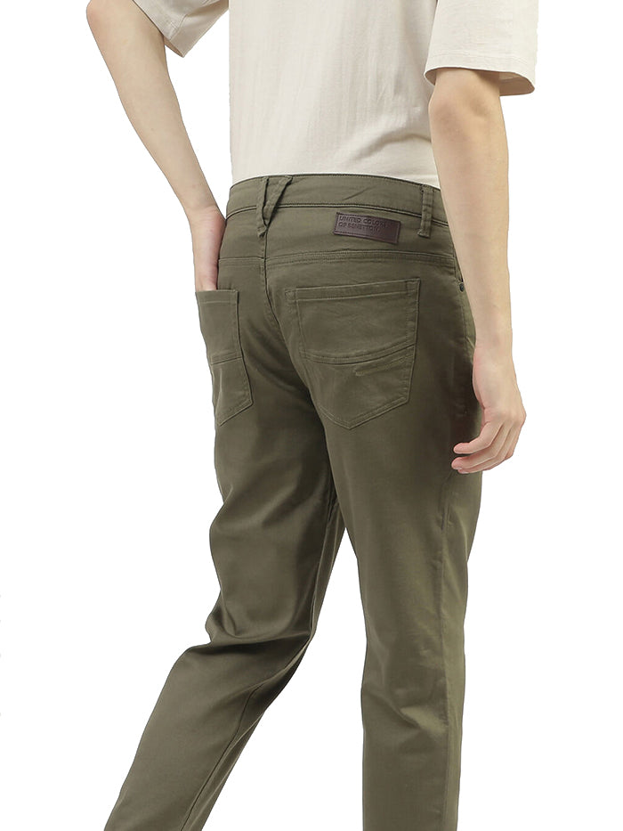 MEN SOLID JOGGERS STYLE TROUSERS