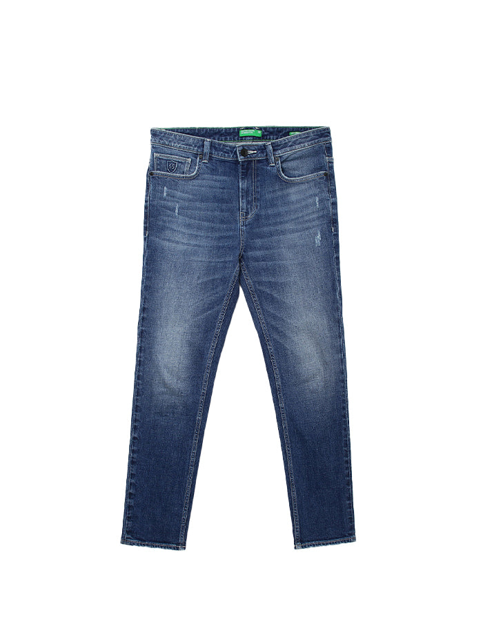 MEN SOLID SLIM STRAIGHT JEANS