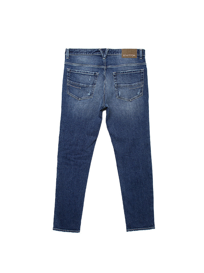 MEN SOLID SLIM STRAIGHT JEANS