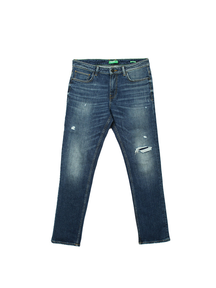 MEN SOLID SLIM STRAIGHT JEANS