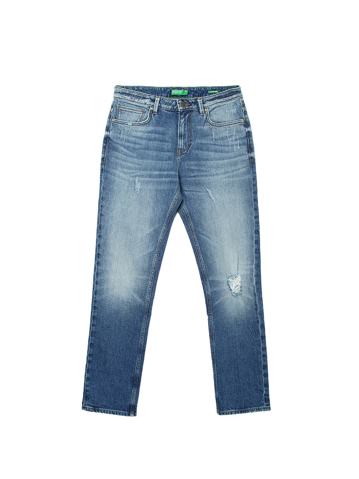 MEN SOLID SLIM STRAIGHT JEANS