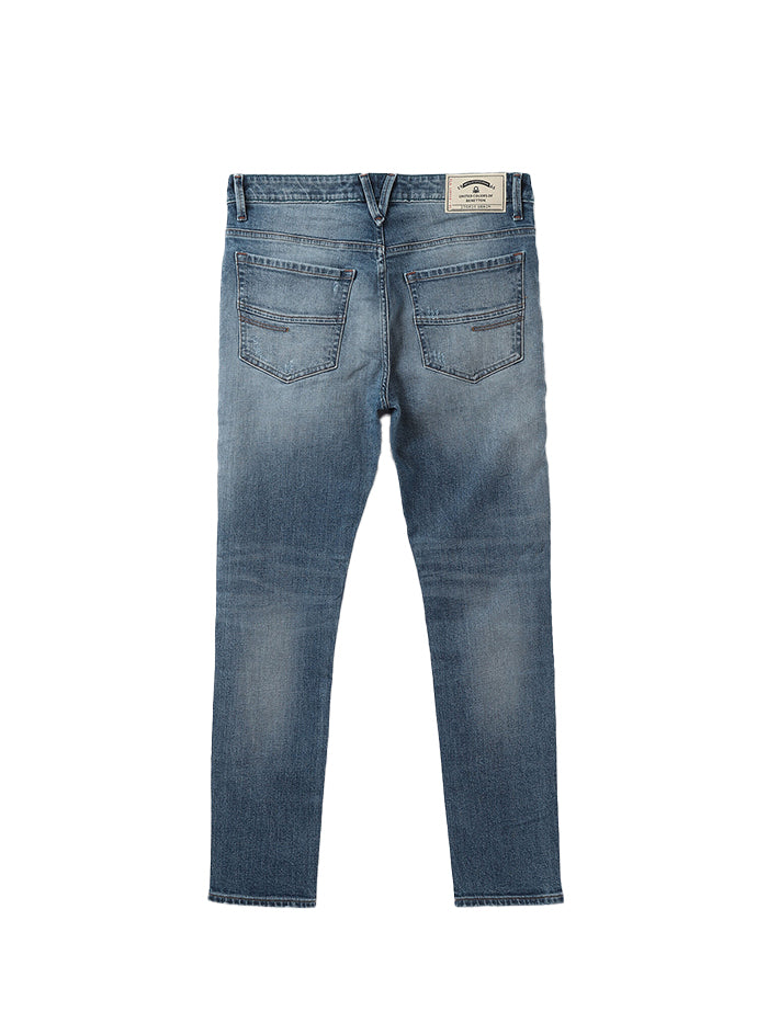 MEN SOLID LOW CROTCH JEANS