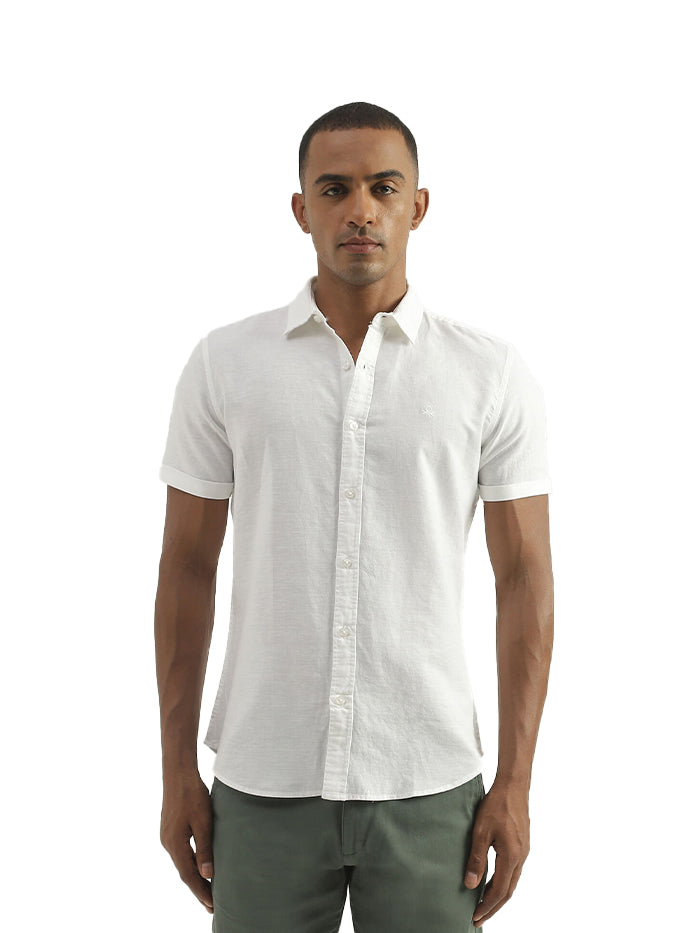 WHITE LINEN SHIRT