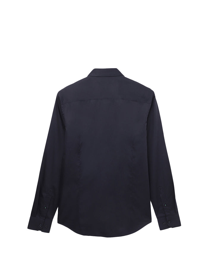 SLIM-FIT CUTAWAY COLLAR SOLID SHIRT