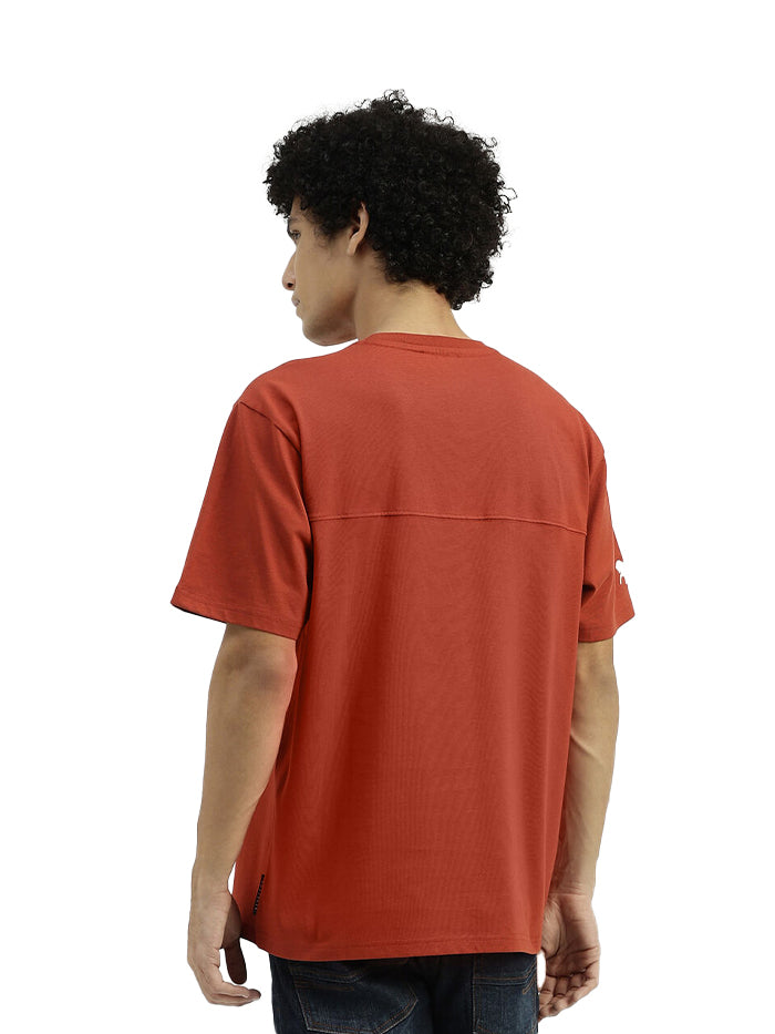 RELAXED FIT ROUND NECK SOLID T-SHIRT