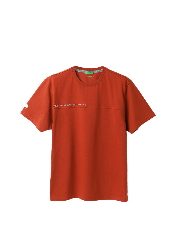 RELAXED FIT ROUND NECK SOLID T-SHIRT