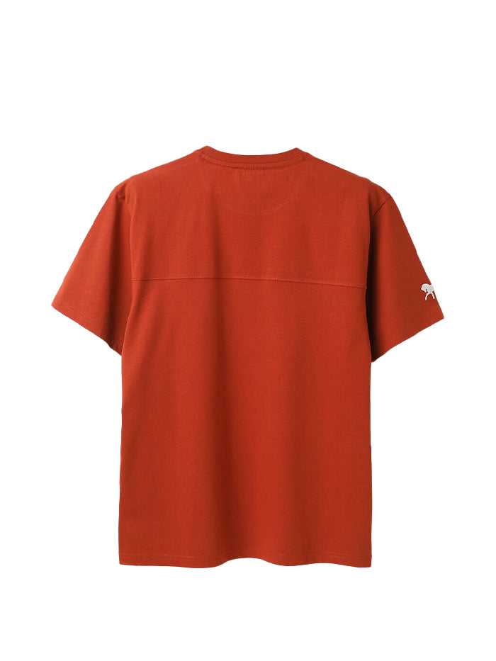 RELAXED FIT ROUND NECK SOLID T-SHIRT
