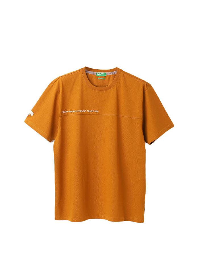 RELAXED FIT ROUND NECK SOLID T-SHIRT