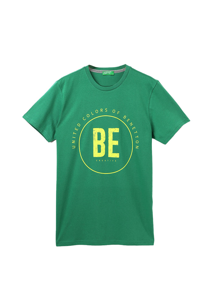 REGULAR FIT ROUND NECK PRINTED T-SHIRT