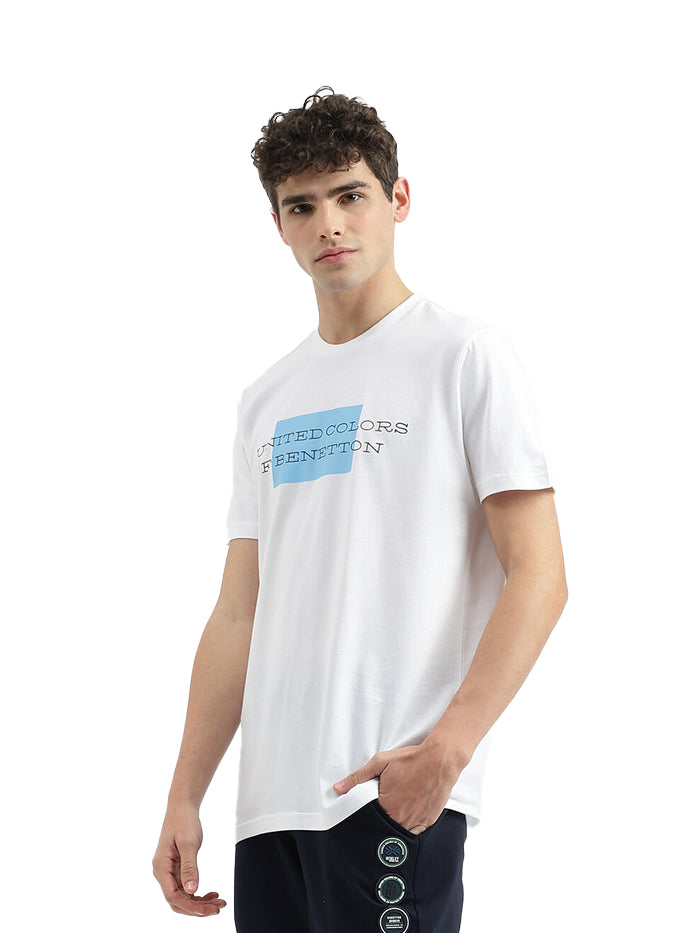 REGULAR FIT ROUND NECK PRINTED T-SHIRT