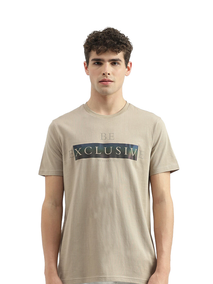 REGULAR FIT ROUND NECK PRINTED T-SHIRT